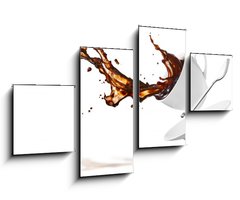 Obraz 4D tydln - 100 x 60 cm F_IS33132237 - coffee splash