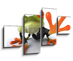 Obraz 4D tydln - 100 x 60 cm F_IS33692596 - Business frog