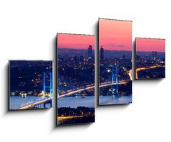 Obraz 4D tydln - 100 x 60 cm F_IS33773130 - Istanbul Bosporus Bridge on sunset