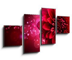 Obraz   Dahlia Autumn flower design, 100 x 60 cm