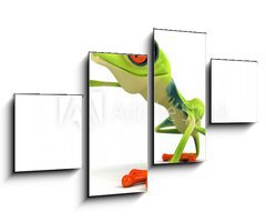 Obraz 4D tydln - 100 x 60 cm F_IS34469383 - Grenouille