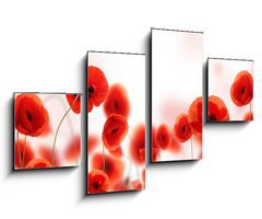 Obraz 4D tydln - 100 x 60 cm F_IS34583820 - Poppy field