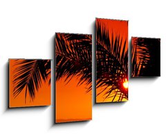 Obraz   palm tree during sunset, 100 x 60 cm