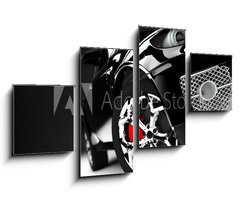 Obraz 4D tydln - 100 x 60 cm F_IS34835630 - Black car