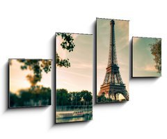Obraz 4D tydln - 100 x 60 cm F_IS35460812 - Tour Eiffel Paris France