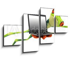 Obraz 4D tydln - 100 x 60 cm F_IS35627337 - Grenouille