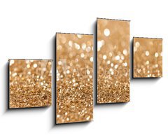 Obraz 4D tydln - 100 x 60 cm F_IS35846990 - gold twinkled background - christmas - zlat ziv pozad