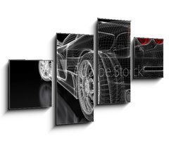 Obraz 4D tydln - 100 x 60 cm F_IS36008026 - Sport car