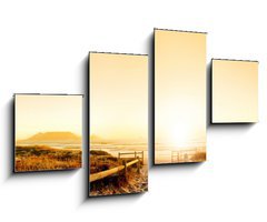 Obraz 4D tydln - 100 x 60 cm F_IS36708540 - Sunset HDR over the ocean