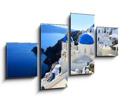 Obraz 4D tydln - 100 x 60 cm F_IS37155433 - Santorin - Oia