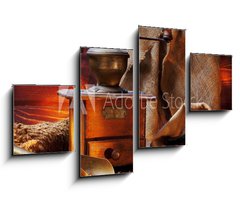 Obraz 4D tydln - 100 x 60 cm F_IS37176509 - Kaffeem hle Antik