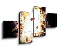 Obraz   Card on fire., 100 x 60 cm