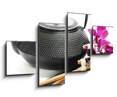 Obraz 4D tydln - 100 x 60 cm F_IS38491507 - Tea pot and chopsticks