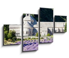 Obraz 4D tydln - 100 x 60 cm F_IS38511618 - Senanque abbey with lavender field, Provence, France