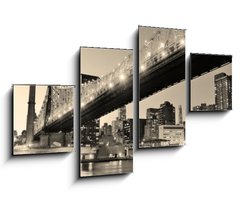 Obraz 4D tydln - 100 x 60 cm F_IS39648269 - New York City night panorama