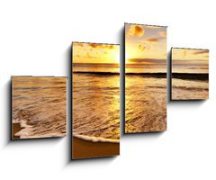 Obraz   beautiful sunset on the beach, 100 x 60 cm