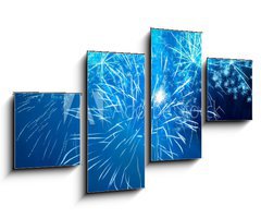 Obraz 4D tydln - 100 x 60 cm F_IS40318870 - Colorful fireworks