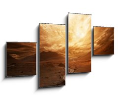 Obraz 4D tydln - 100 x 60 cm F_IS40556020 - Dramatic sky over road in a valley.