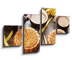 Obraz 4D tydln - 100 x 60 cm F_IS40777788 - Mooncake and Tea