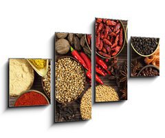 Obraz 4D tydln - 100 x 60 cm F_IS41546678 - Spices and herbs - Koen a byliny