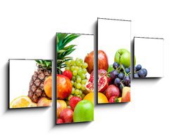 Obraz 4D tydln - 100 x 60 cm F_IS41710038 - Fruit on a white background