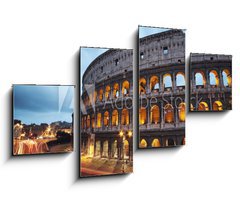 Obraz 4D tydln - 100 x 60 cm F_IS41743139 - Coliseum at night. Rome - Italy