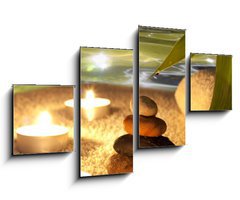 Obraz 4D tydln - 100 x 60 cm F_IS41880640 - Spa concept in night