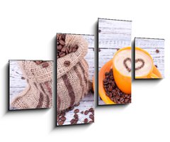 Obraz 4D tydln - 100 x 60 cm F_IS42812631 - Cappuccino