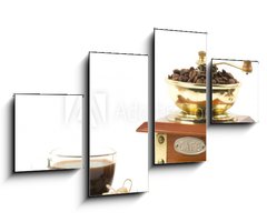 Obraz 4D tydln - 100 x 60 cm F_IS42870003 - Coffee grinder and little coffee cup