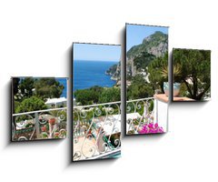 Obraz 4D tydln - 100 x 60 cm F_IS42899650 - Capri, Balcony view