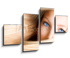 Obraz 4D tydln - 100 x 60 cm F_IS43028918 - Blond Girl. Blonde Woman with Blue Eyes