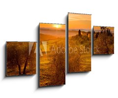 Obraz 4D tydln - 100 x 60 cm F_IS43108584 - Val d  Orcia Toscana - Val d Orcia Tosknsko