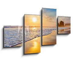 Obraz 4D tydln - 100 x 60 cm F_IS43217249 - sunset ocean