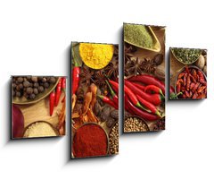 Obraz 4D tydln - 100 x 60 cm F_IS43282253 - Spices and herbs - Koen a byliny