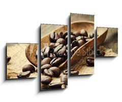 Obraz   Coffee beans in scoop, 100 x 60 cm