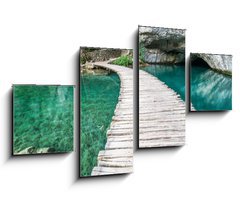 Obraz 4D tydln - 100 x 60 cm F_IS44743153 - Ponte di Plitvice