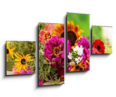 Obraz 4D tydln - 100 x 60 cm F_IS45383712 - Beautiful bouquet of bright flowers