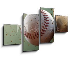 Obraz 4D tydln - 100 x 60 cm F_IS45771834 - baseball