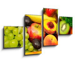 Obraz 4D tydln - 100 x 60 cm F_IS46376140 - fruits and vegetables - ovoce a zelenina