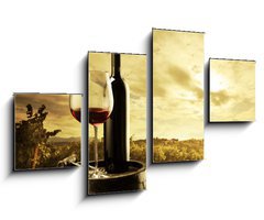 Obraz   Vineyard at sunset, 100 x 60 cm
