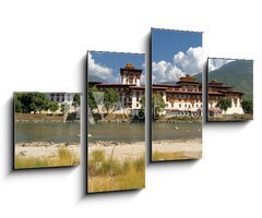 Obraz 4D tydln - 100 x 60 cm F_IS46784957 - Punakha Dzong, Bhutan