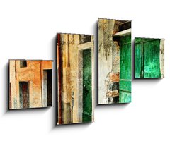 Obraz 4D tydln - 100 x 60 cm F_IS47703584 - pictorial old streets of Italy