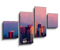 Obraz 4D tydln - 100 x 60 cm F_IS48879773 - Los Angeles at sunset - Los Angeles pi zpadu slunce