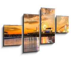 Obraz 4D tydln - 100 x 60 cm F_IS502410306 - Santa Monica pier