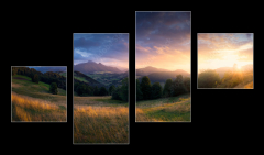 Obraz 4D tydln - 100 x 60 cm F_IS503264919 - Sunset in Zazriva