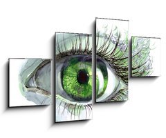 Obraz 4D tydln - 100 x 60 cm F_IS52241542 - human eye - lidsk oko