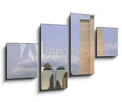 Obraz 4D tydln - 100 x 60 cm F_IS52285784 - NYC Skyline With The Twin Towers