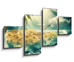 Obraz 4D tydln - 100 x 60 cm F_IS53121953 - Beauty Ocean, beauty natural backgrounds for your design