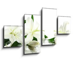 Obraz   Beautiful lily, isolated on white, 100 x 60 cm