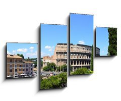Obraz 4D tydln - 100 x 60 cm F_IS53560165 - Colle Oppio - vista sul Colosseo